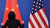 US-China flags